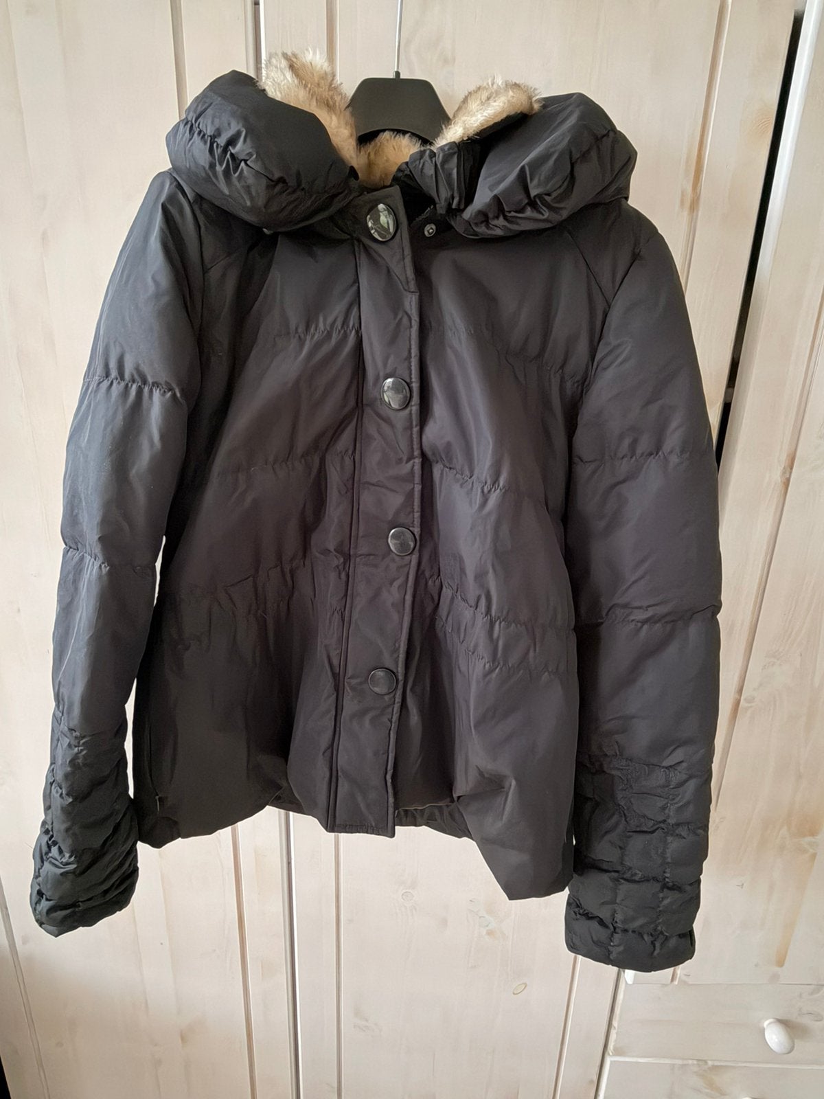Zwarte Vero Moda winterjas - Maat XL, Kleding | Dames, Jassen | Winter, Vero Moda, Zwart, Maat 42/44 (L), Ophalen of Verzenden
