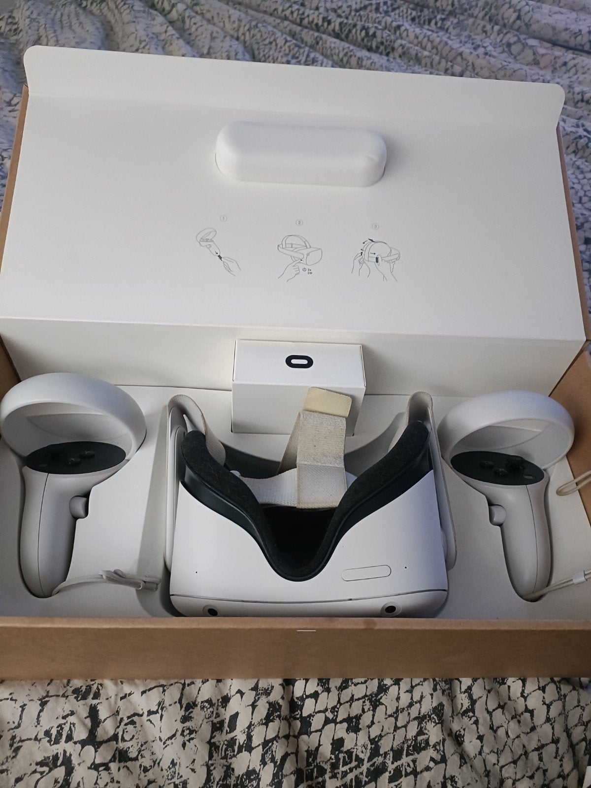 Oculus Quest 2 VR-bril met controllers 64gb, Spelcomputers en Games, Virtual Reality, Ophalen of Verzenden, Gebruikt, VR-bril