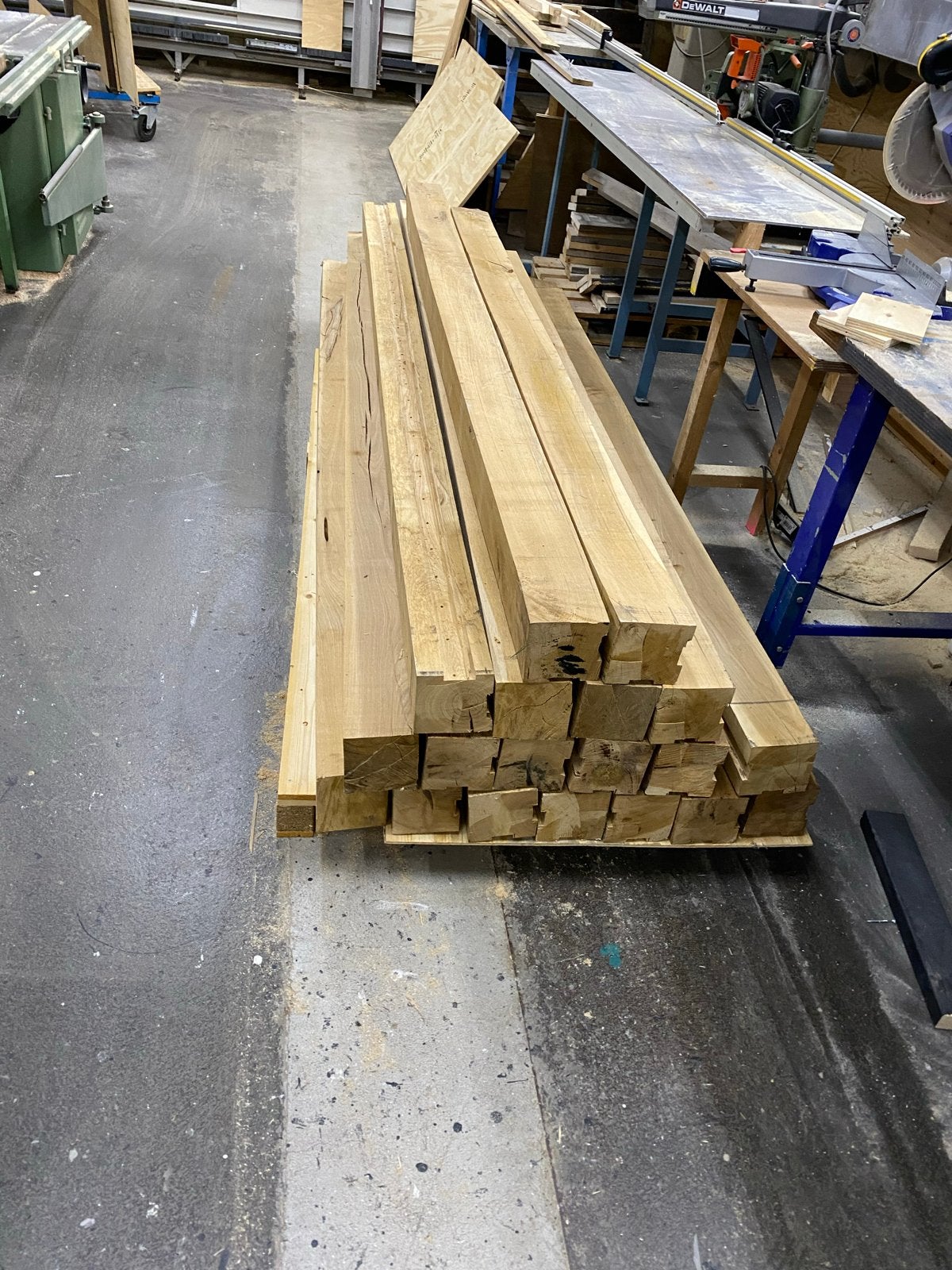 Eiken palen diverse lengtes 13x13 cm, Ophalen, Eiken, Nieuw, Balk