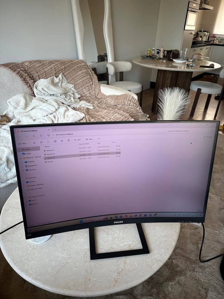 Philips 322E1C 32 inch Curved Full HD Monitor, HDMI, 3 tot 5 ms, Curved, VA