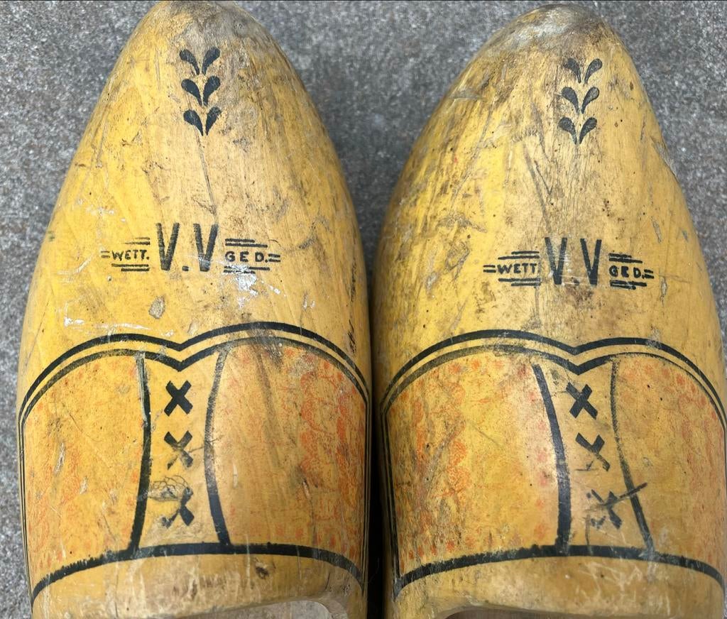 Authentieke houten Gevavi klompen - Maat 47 (30,5cm), Ophalen of Verzenden, Zo goed als nieuw