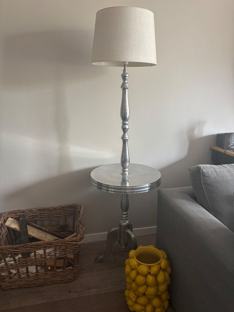 Rivièra maison bijzettafel lamp, Huis en Inrichting, Tafels | Bijzettafels, Ophalen, Overige materialen, Minder dan 55 cm, Gebruikt