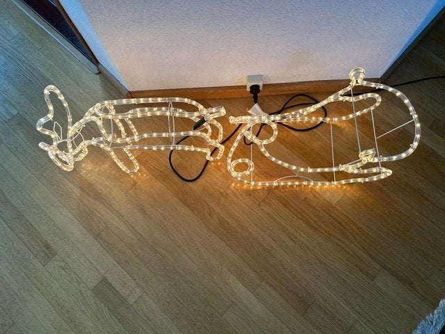Rendier en Slee, Diversen, Kerst, Ophalen of Verzenden, Gebruikt