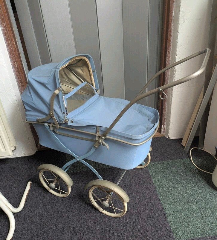 Antiek poppenwagen kinderwagen Nilssons Fabriker, Kinderen en Baby's, Ophalen of Verzenden, Gebruikt