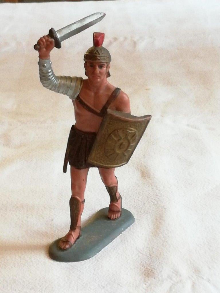 Vintage 1963 Louis Marx & Co 12 x 6 inch speelgoedfiguren, Antiek en Kunst, Antiek | Speelgoed, Ophalen of Verzenden