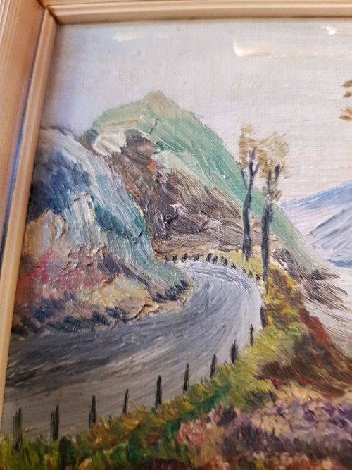 mini schilderij ,in vintage lijst, Ophalen of Verzenden, 'T Olde Gre-j, Info@toldegrej.nl, Endepoelstraat 20f Didam