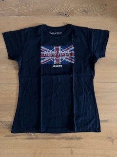 Shirt Hard Rock Café  London maat M, Maat 38/40 (M), Blauw, Ophalen of Verzenden, Zo goed als nieuw
