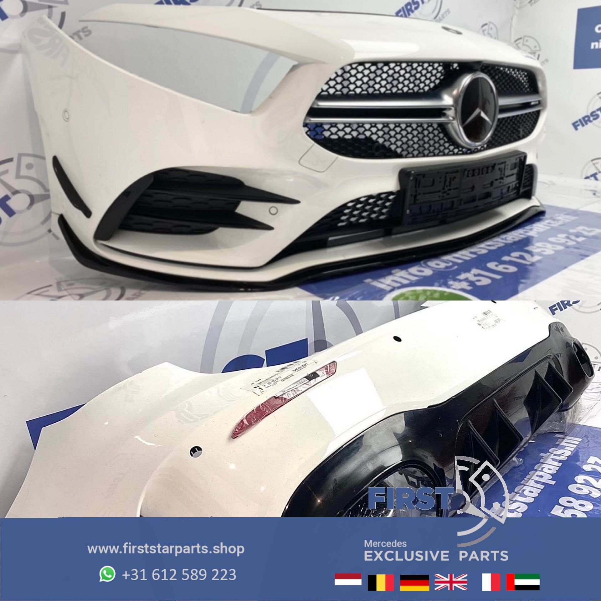 W177 V177 A KLASSE 2021 A35 AMG PAKKET WIT Origineel Mercede, Gebruikt, -, Ophalen of Verzenden, Bumper