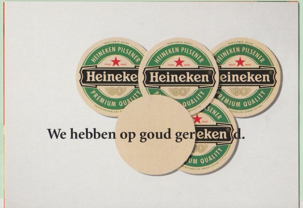 Heineken We hebben op goud gerekend (olympisch goud (?), Ophalen, Nieuw, Overige typen, Heineken