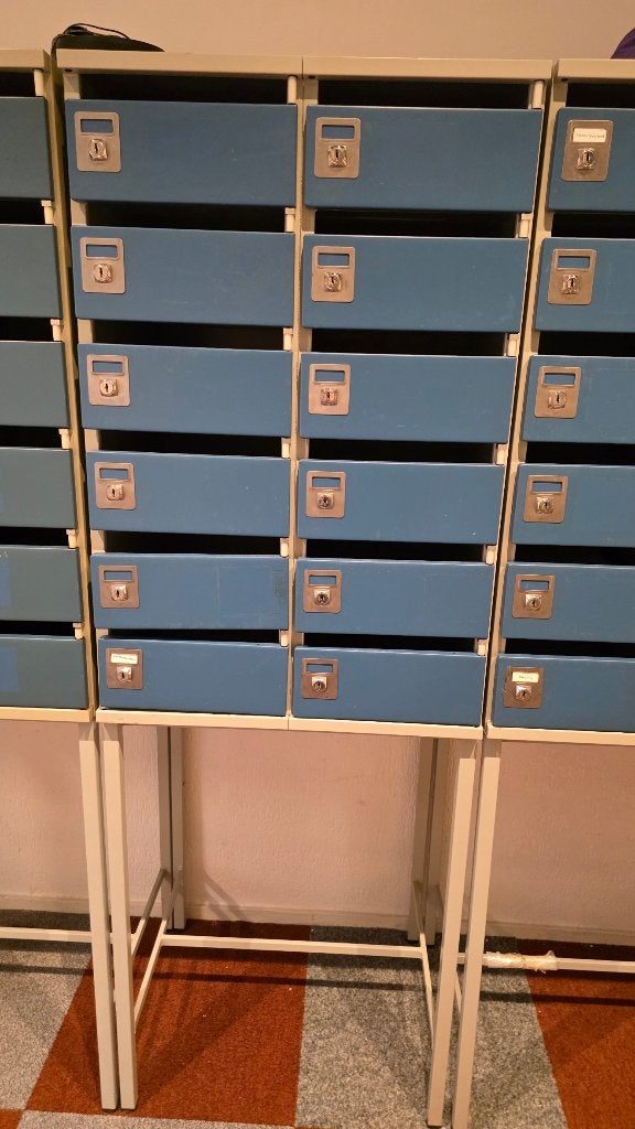 Retro metalen postvakkenkasten, Ophalen, Huis en Inrichting