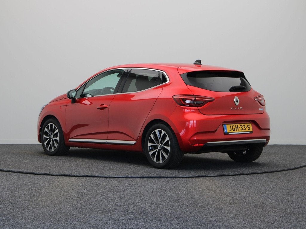 Renault Clio E-Tech Hybrid 145pk Techno | Stoel- en stuurwie, Gebruikt, Euro 6, Leder en Stof, Bedrijf