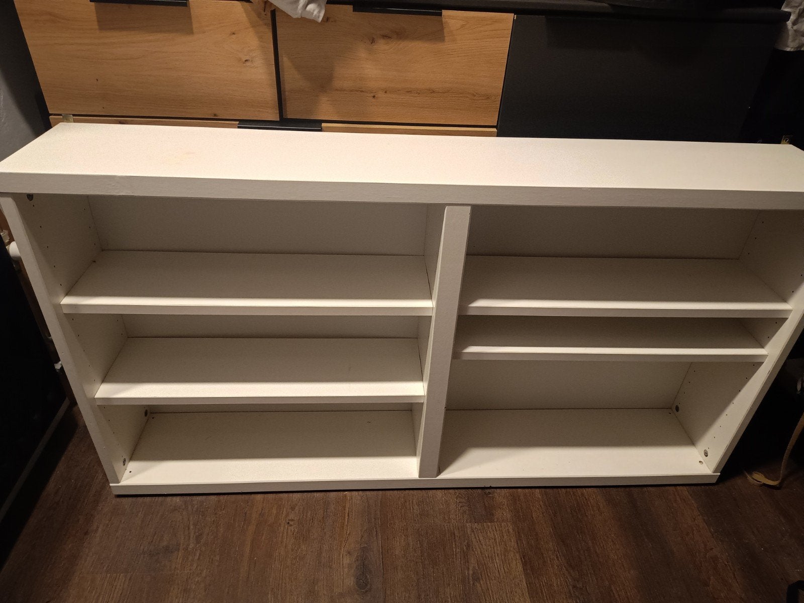 Witte IKEA Besta Bureaukast / Boekenkast / wandplank, Ophalen, Met plank(en), Gebruikt, 100 tot 150 cm