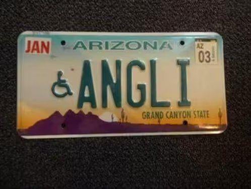 Kentekenplaat licenseplate Arizona Relief 2 USA, Verzenden, Gebruikt, Auto's
