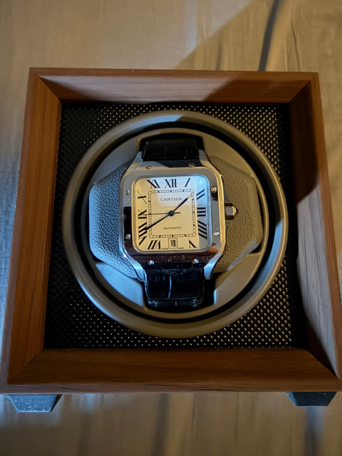 Cartier santos AAA, Ophalen of Verzenden, Zo goed als nieuw, Staal, Overige merken