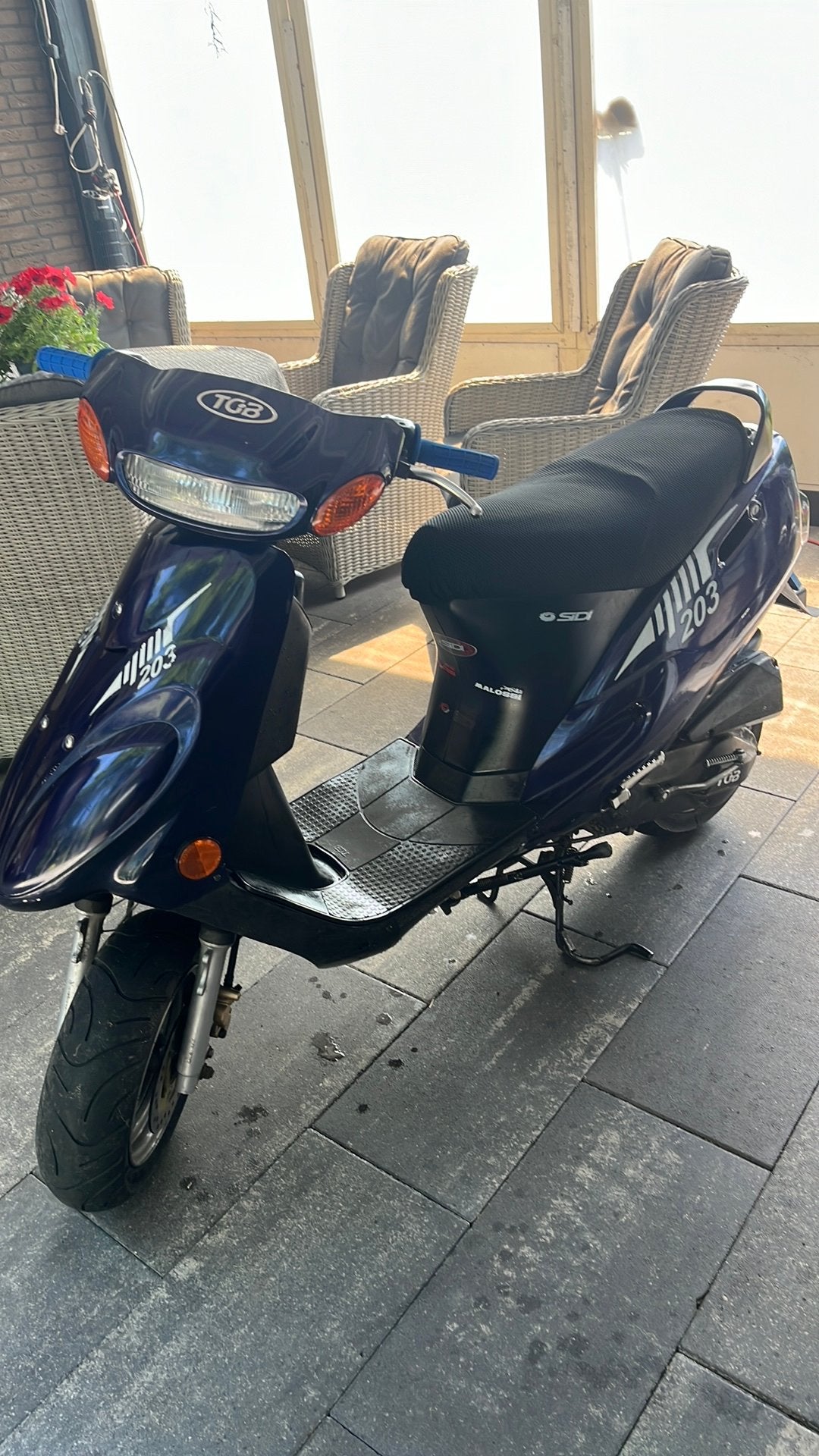 Scooter tgb 203 2takt, Fietsen en Brommers, Scooters | Overige merken, Zo goed als nieuw, Maximaal 45 km/u, Tweetakt, Ophalen