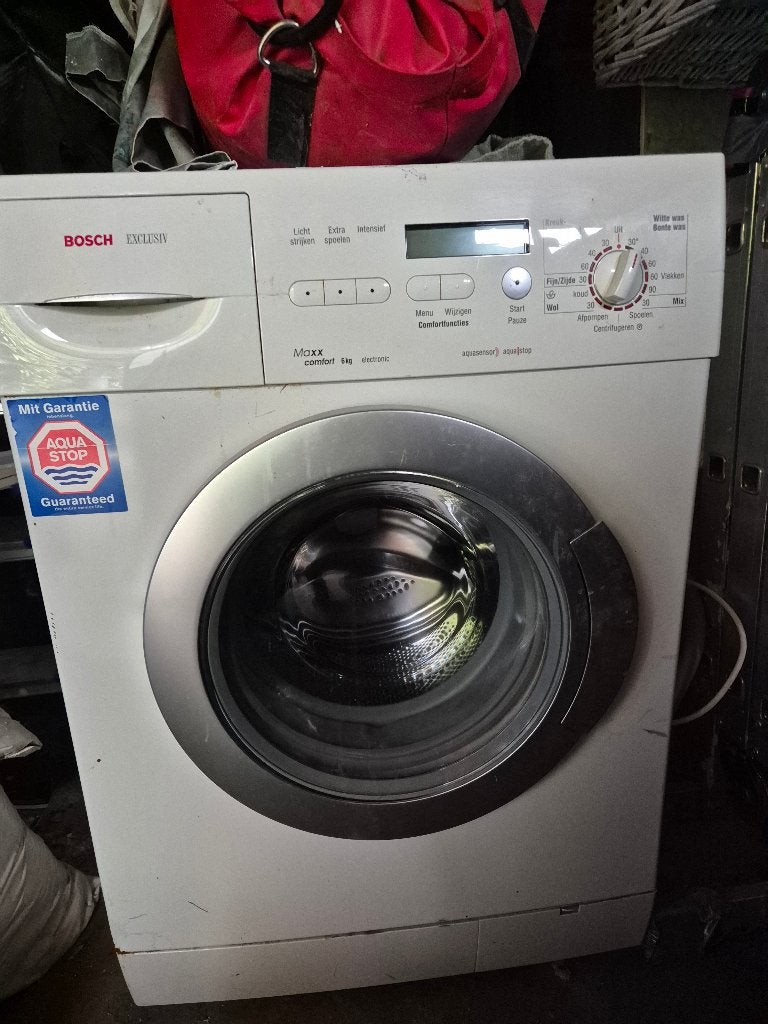 Wasmachine Bosch, Witgoed en Apparatuur, Ophalen, Gebruikt, Voorlader, Wolwasprogramma