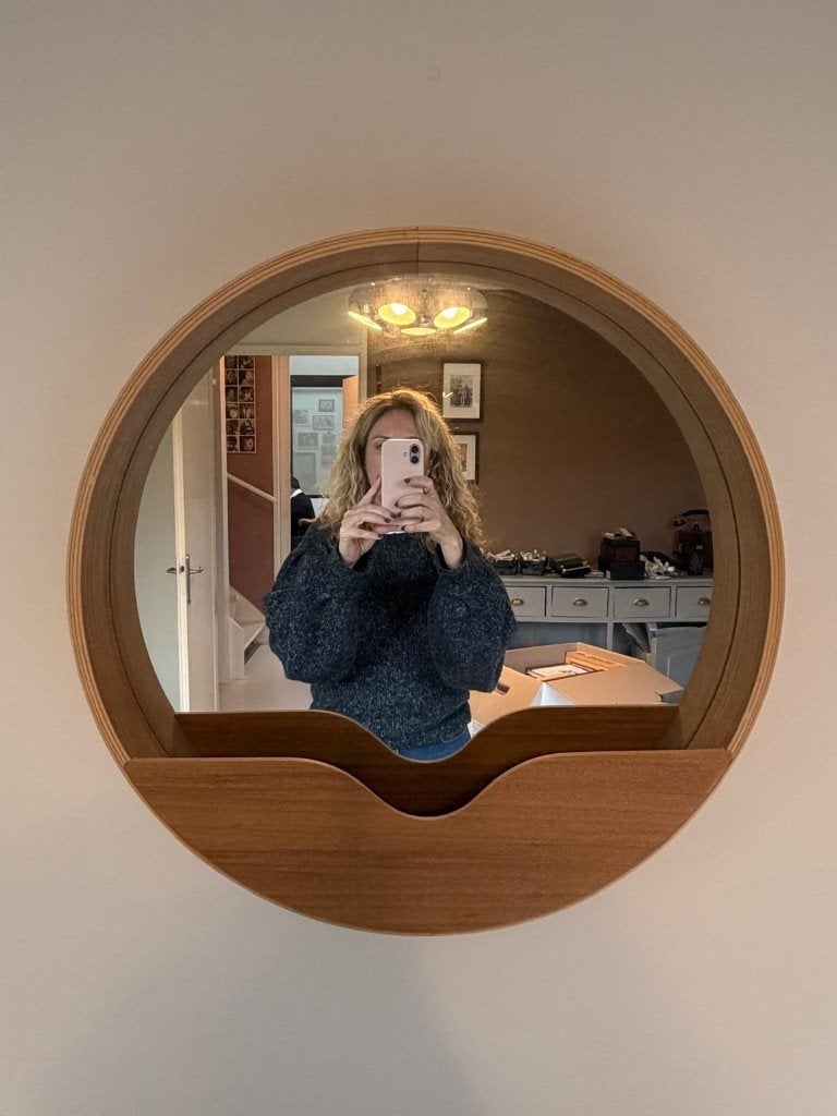 Zuiver Round Wall Wandspiegel 60cm, Ophalen, Rond, Zo goed als nieuw, Minder dan 100 cm