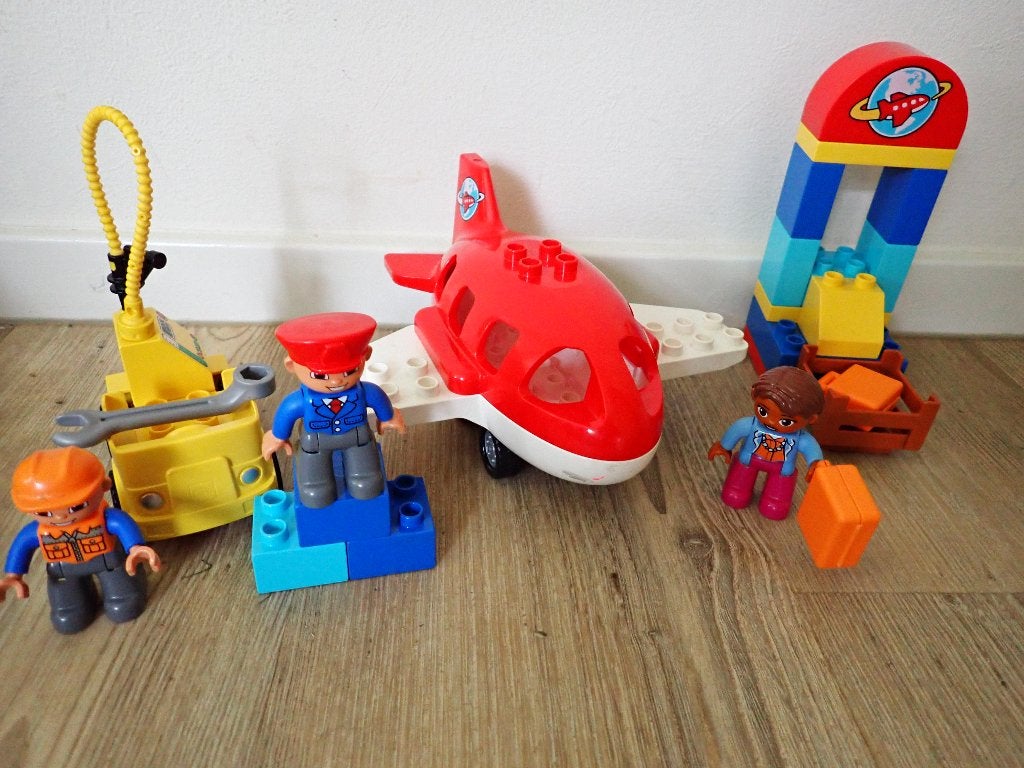 duplo vliegtuig set 10590, Ophalen of Verzenden, Zo goed als nieuw, Compleet, Duplo