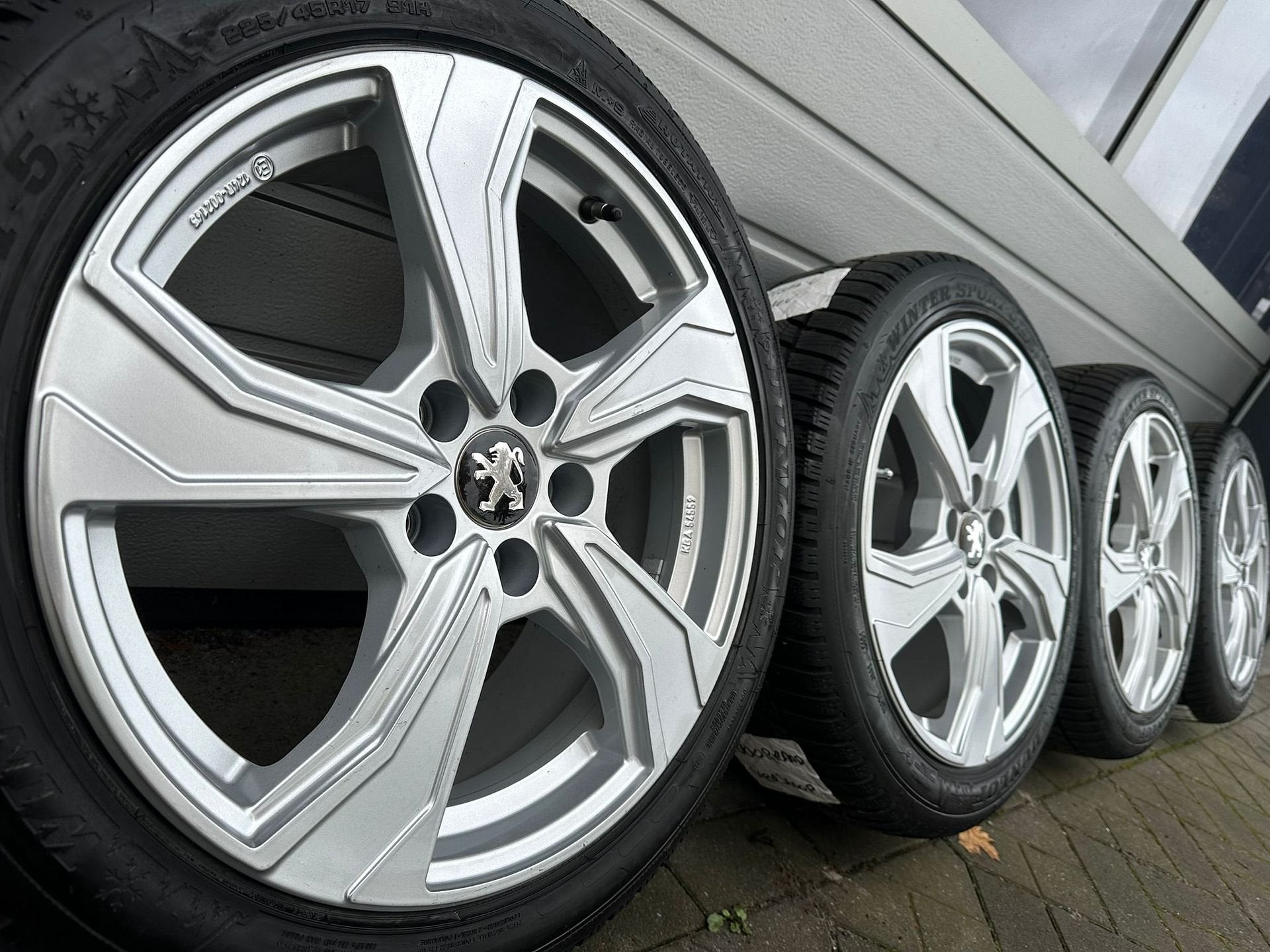 17" Peugeot Partner 308 Citroen Berlingo velgen winterbaden, Auto-onderdelen, Banden en Velgen, Gebruikt, -, -, Banden en Velgen