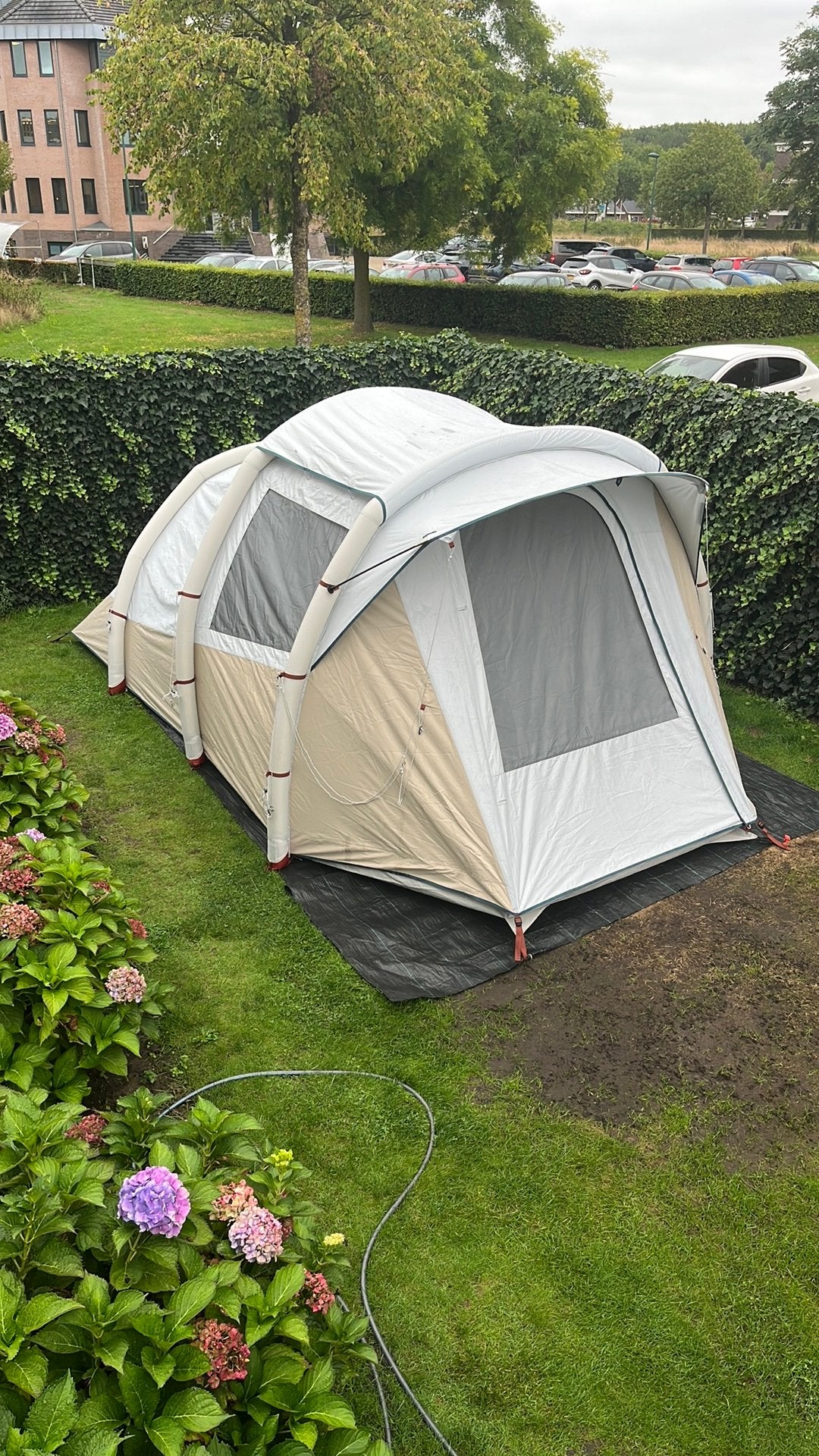 Quechua Air Seconds 4.1 Fresh & Black tent + pomp Nieuw, Ophalen, Nieuw, Tot en met 4