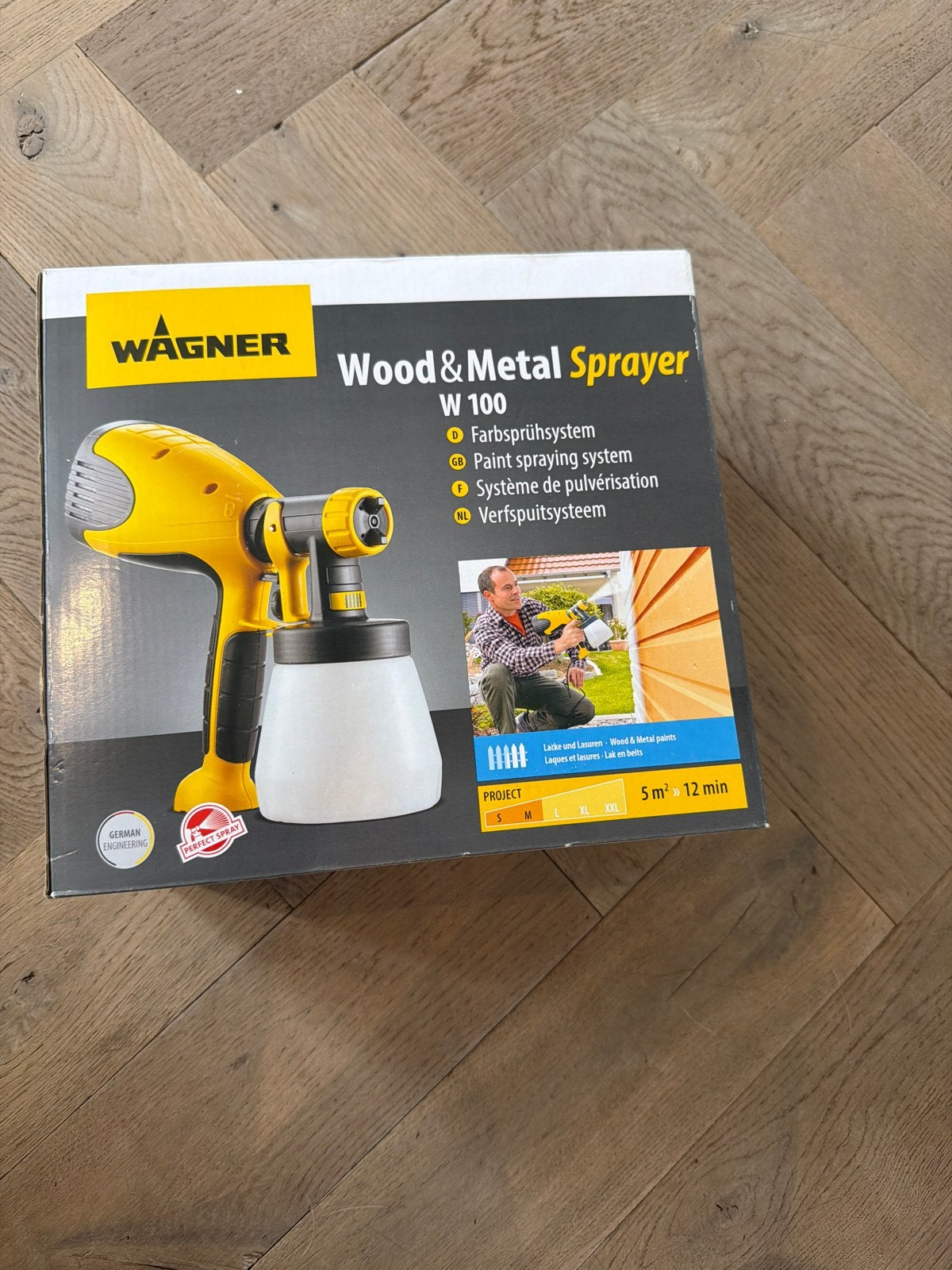 Wagner W100 Wood & Metal Sprayer - Nieuw in doos, Ophalen of Verzenden, Nieuw, Verfspuit of Verfpomp