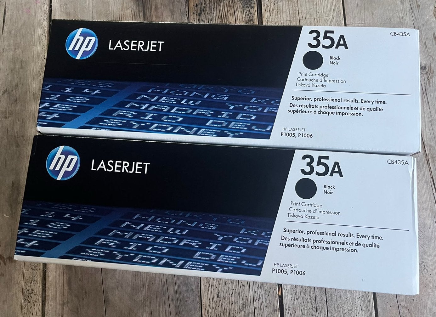 2x HP LaserJet 35A CB435A Zwarte Toner Cartridges, Ophalen of Verzenden, Nieuw, Toner