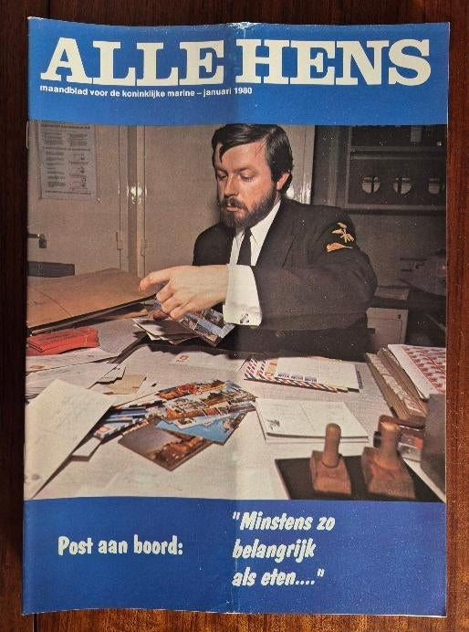 Alle Hens maandblad Koninklijke Marine 1980 compleet, Ophalen, Marine, Nederland, Embleem of Badge