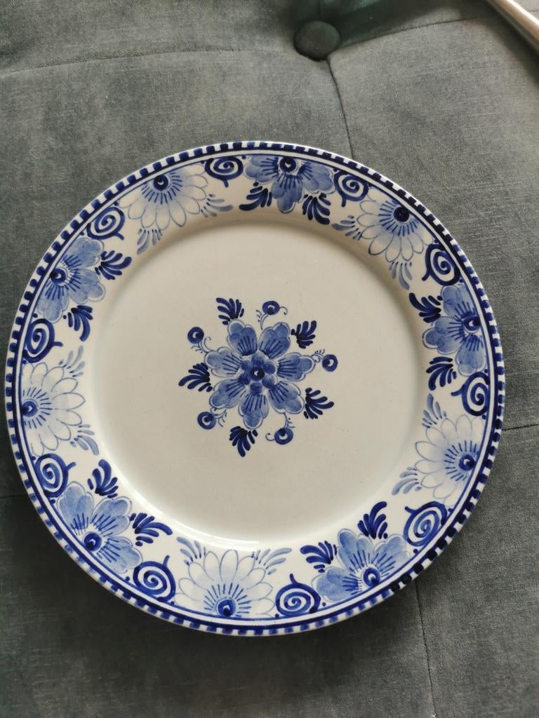 Delftsblauw bord, Ophalen of Verzenden
