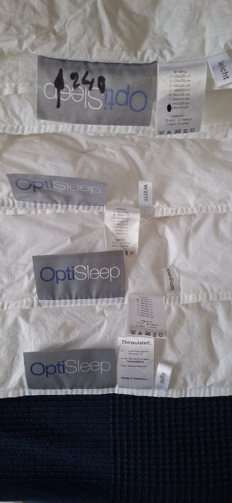 Optisleep dekbed, Lits-jumeaux, Wit, Ophalen of Verzenden, Overige merken