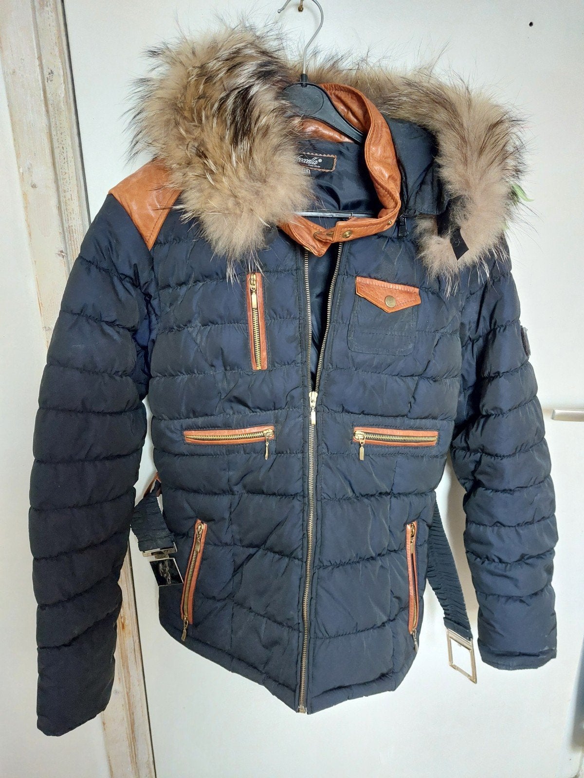 Froccella winterjas maat M, Maat 38/40 (M), Blauw, Nieuw, Ophalen of Verzenden