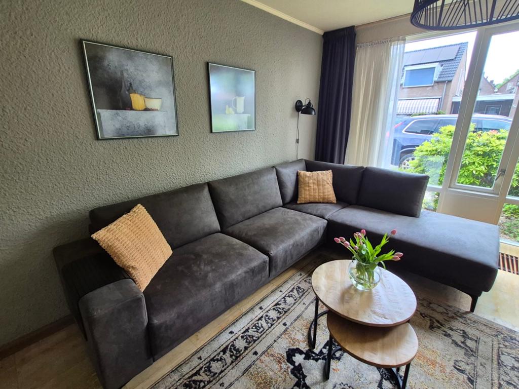 Moderne Hoekbank met Longchair - Comfort en Stijl, Ophalen, 250 tot 300 cm, Gebruikt, Hoekbank