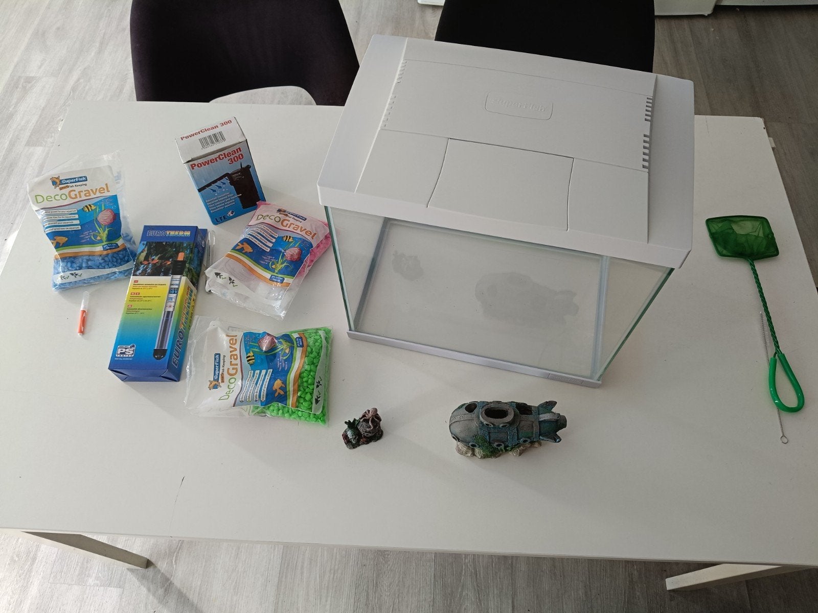 Compleet aquarium startpakket (ca. 25 liter) – Inclusief, Dieren en Toebehoren, Ophalen of Verzenden, Zo goed als nieuw, Gevuld zoetwateraquarium