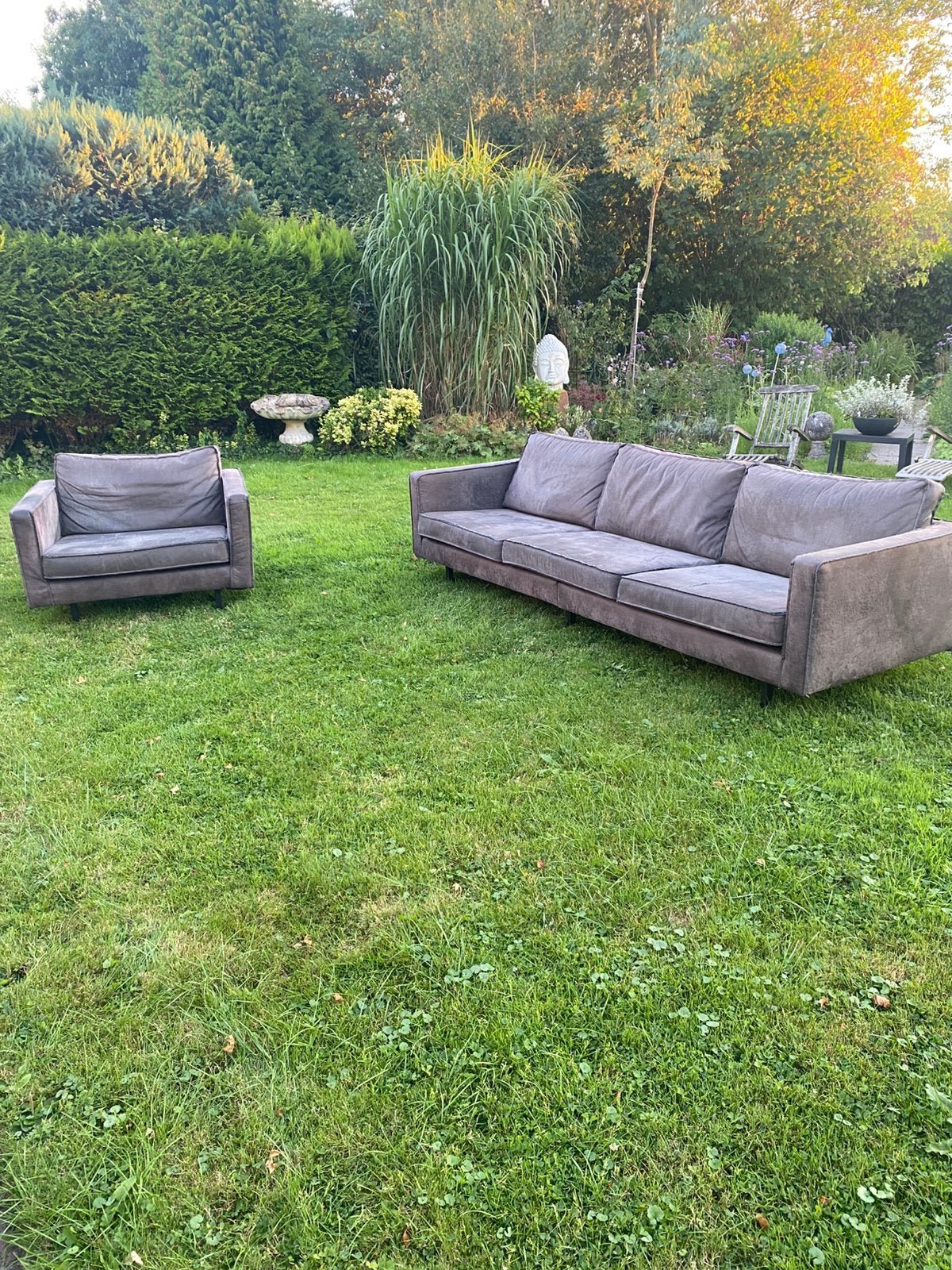 Be Pure 3 zitsbank en loveseat, Ophalen, 250 tot 300 cm, Gebruikt, Driepersoons