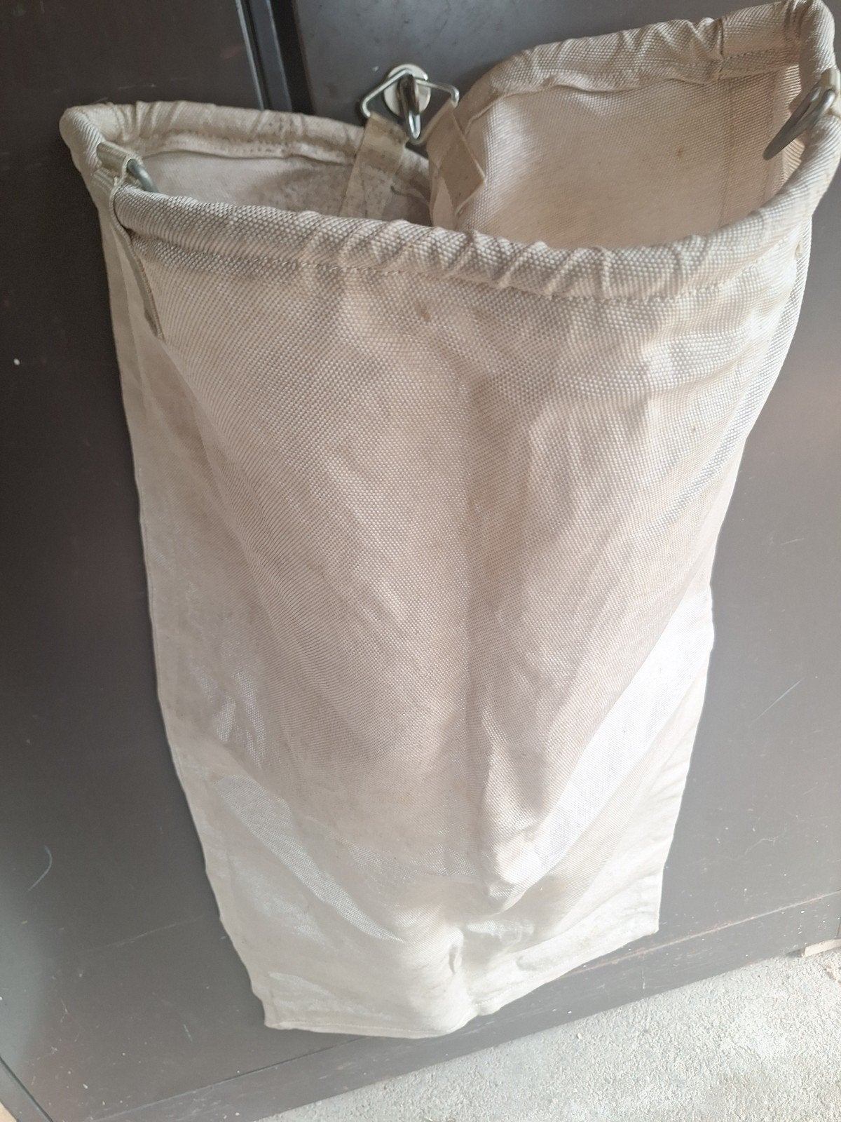 jute waszak (postzak), Ophalen of Verzenden, Gebruikt, Beige