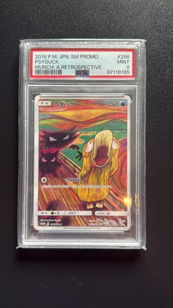 Psyduck scream psa 9 #286 pokemon kaart, Ophalen of Verzenden, Nieuw