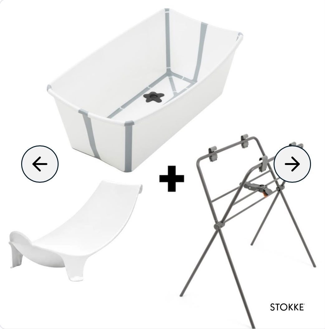 Stokke Flexi Bath met standaard en badzitje, Kinderen en Baby's, Ophalen, Gebruikt, Badje, Overige merken