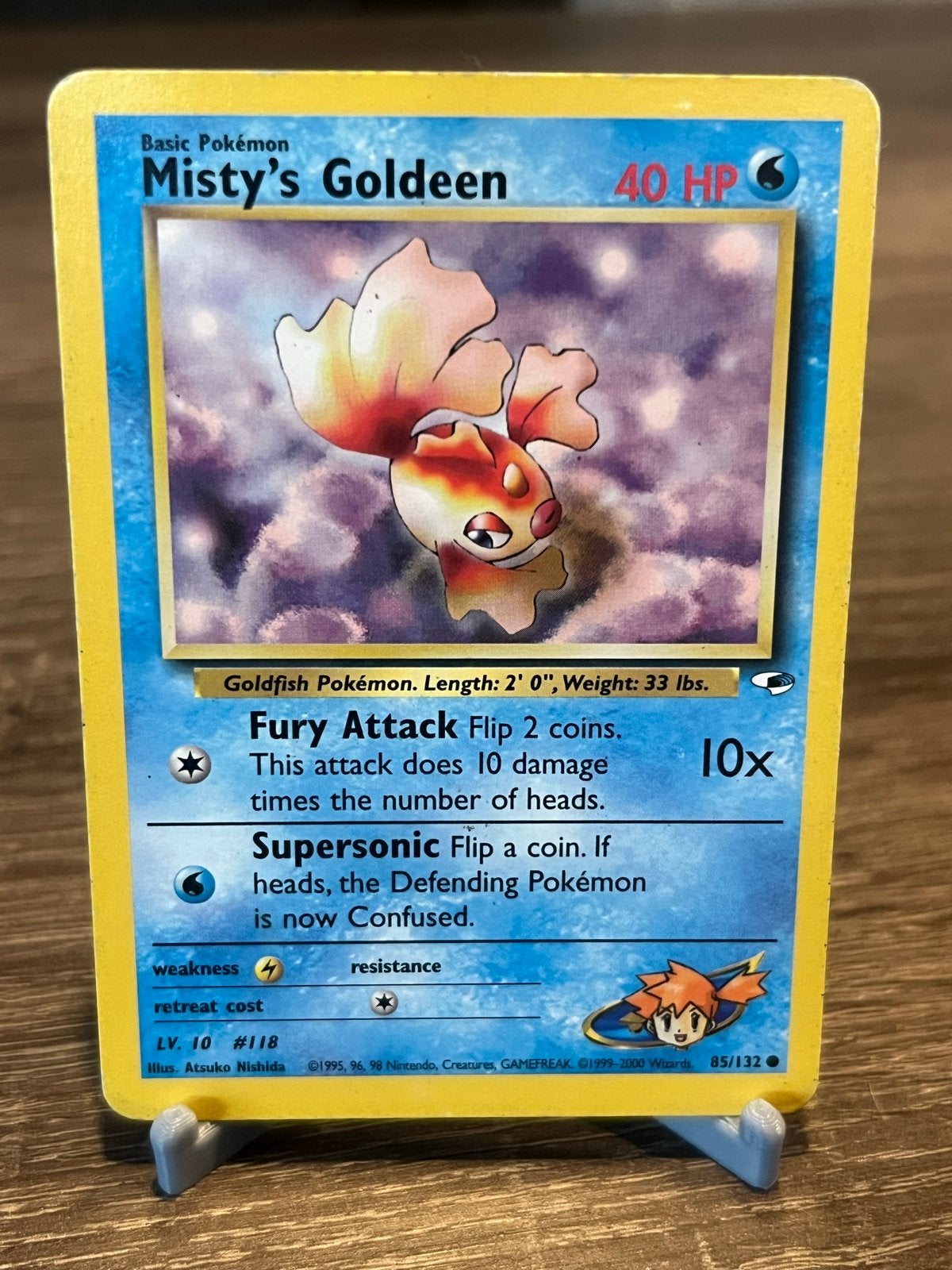 Misty's Goldeen (85/132) - Gym Heroes - EX, Ophalen of Verzenden, Gebruikt, Losse kaart