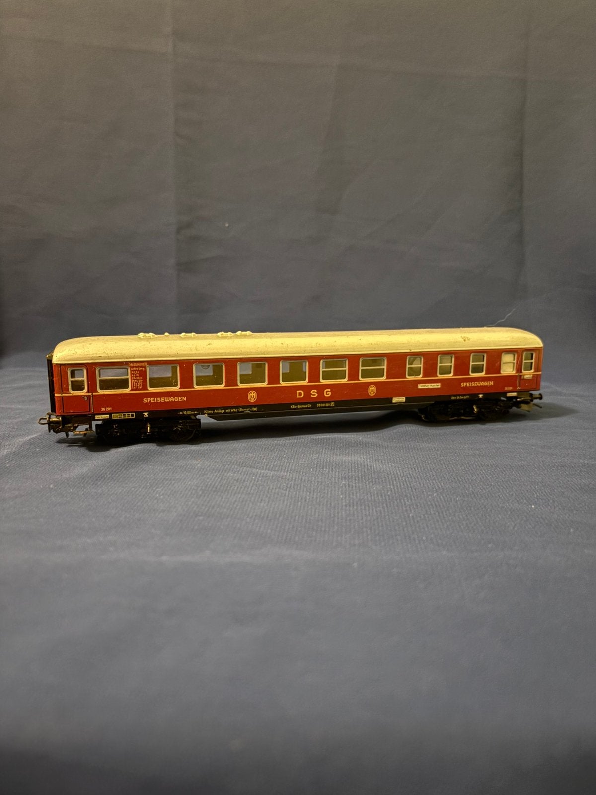 Verlichte Märklin H0 DSG Speisewagen restauratiewagon, Hobby en Vrije tijd, Wisselstroom, Gebruikt, Overige typen, Ophalen of Verzenden