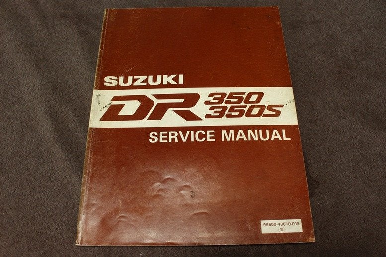 Suzuki DR350 S 1990 motorcycle service manual DR 350, Ophalen of Verzenden, Suzuki