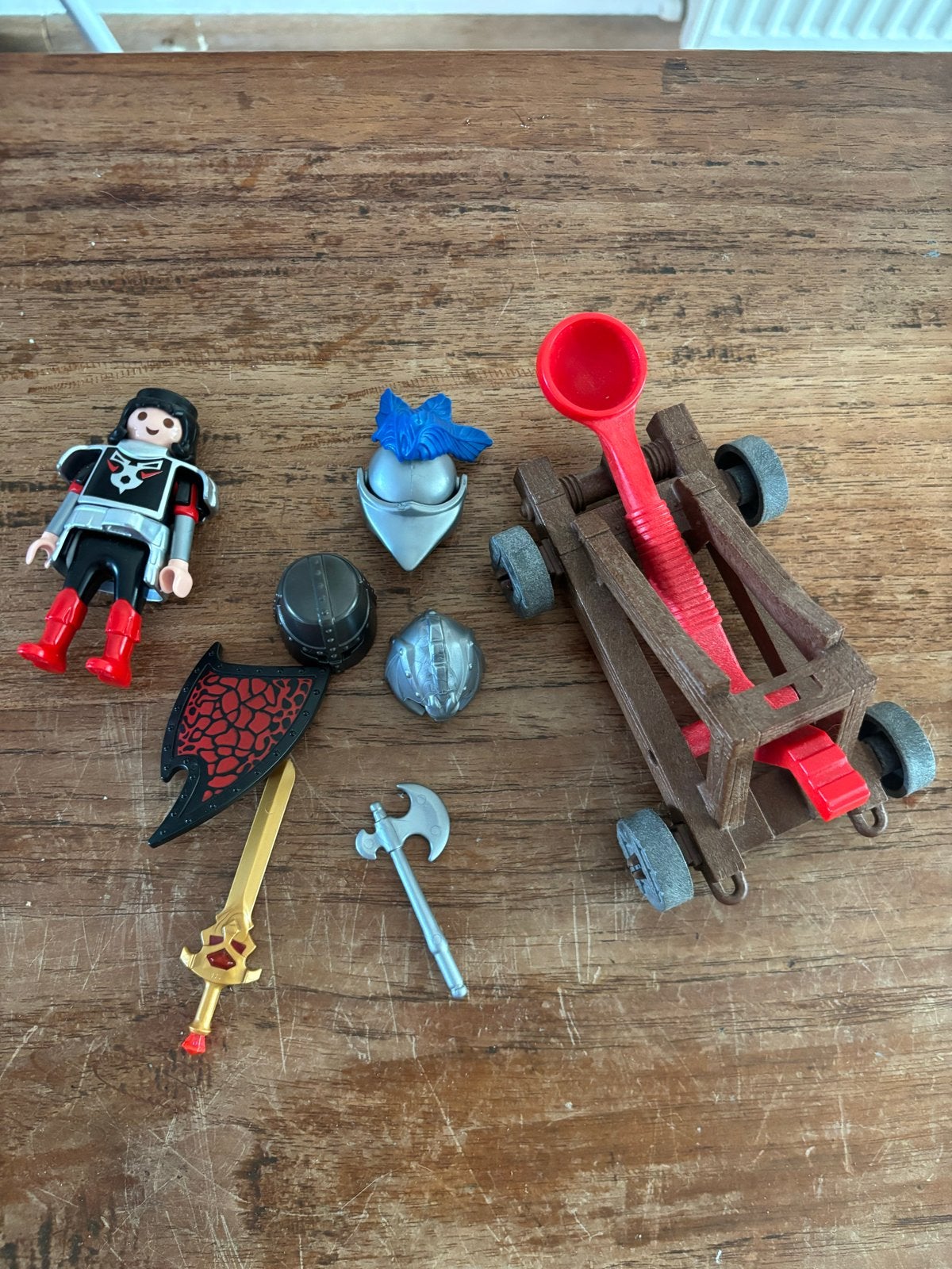 Playmobil Ridder met Katapult en Accessoires, Gebruikt, Complete set, Ophalen of Verzenden, Knights