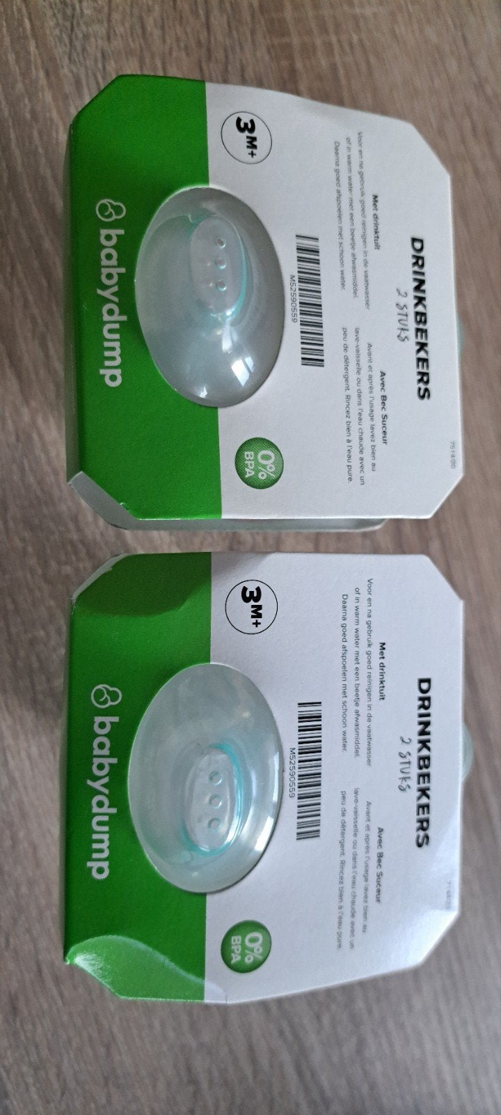 4 drinkbekers met drinktuit, Ophalen, Nieuw, Drinkbeker