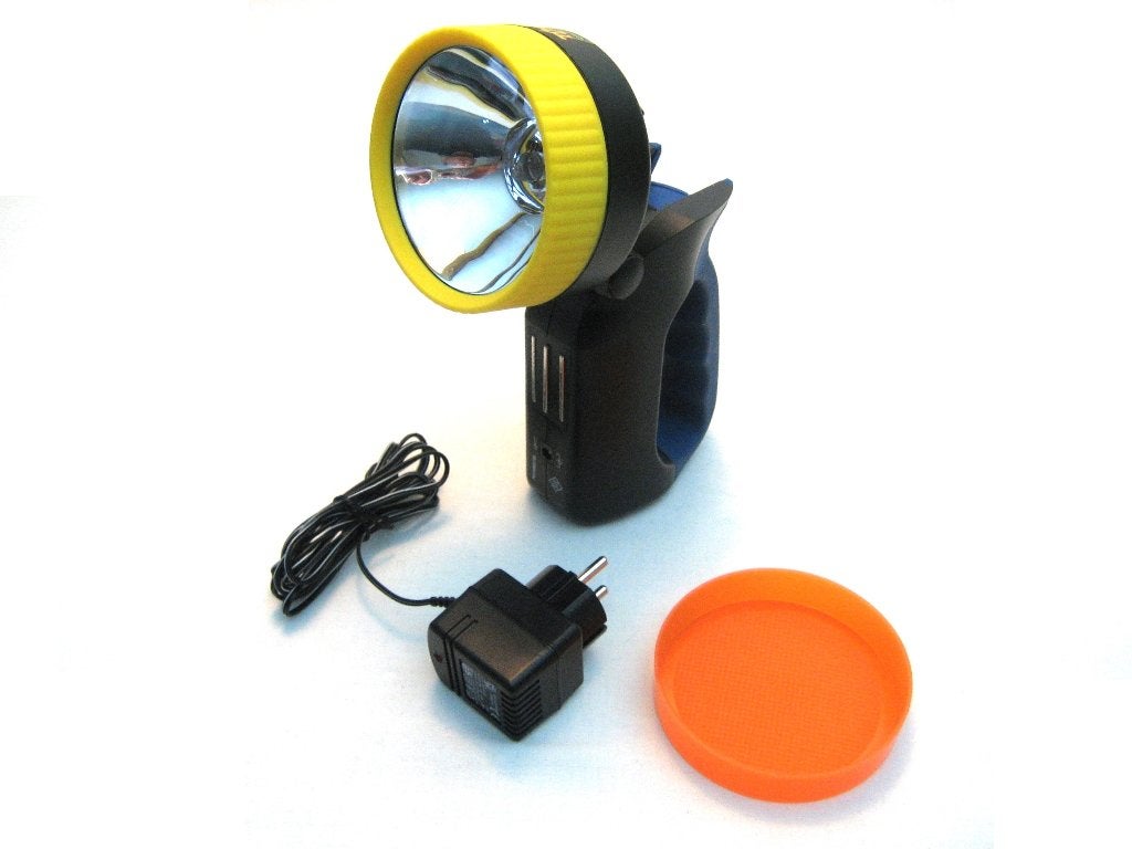 Accu lamp oplaadbaar, Ophalen