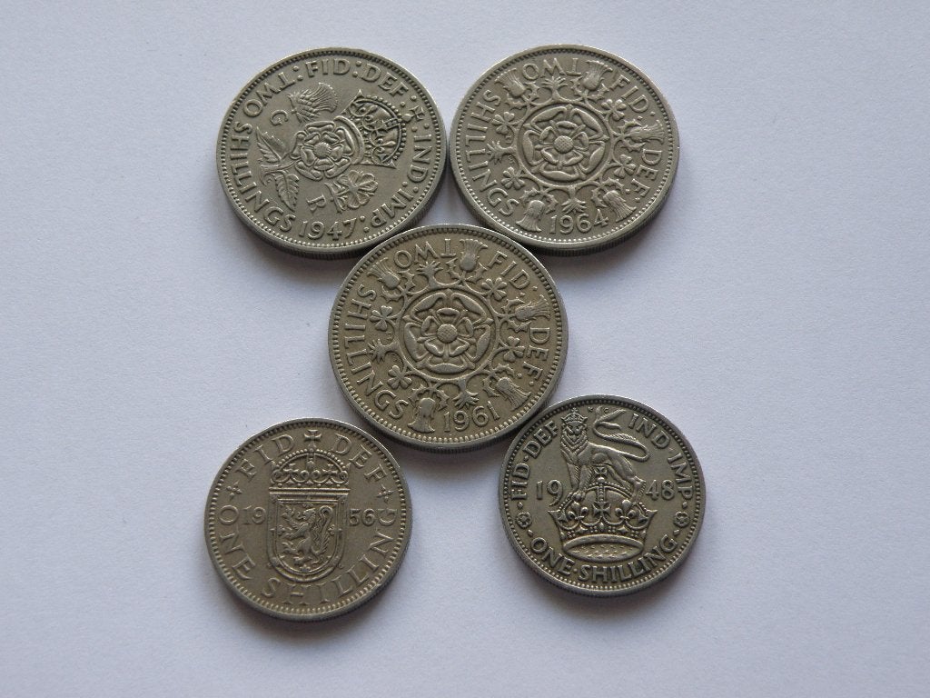 Engeland 5 oude munten, Verzenden, Overige landen, Setje