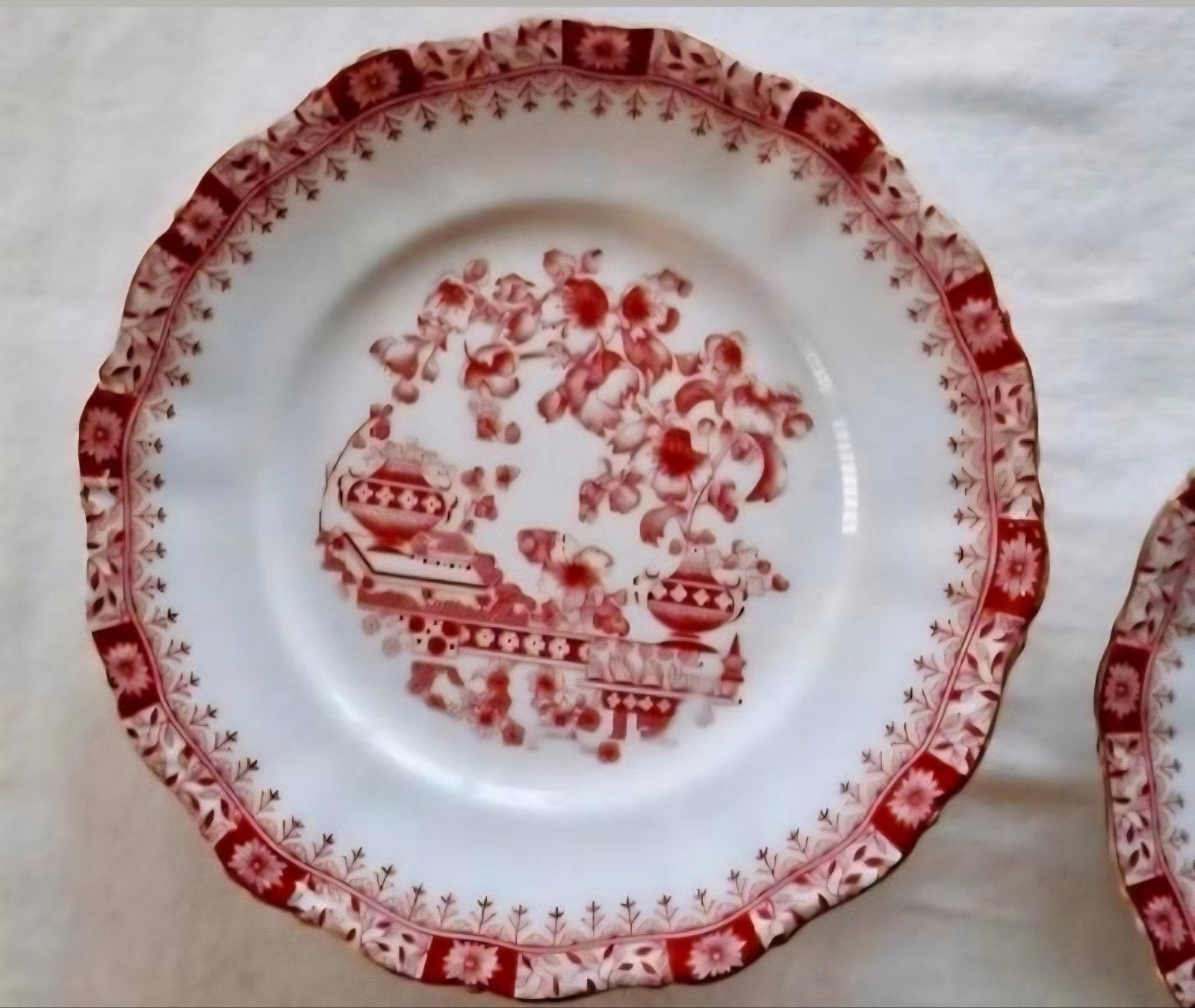 Seltmann Weiden Theresia rood borden gouden bies roomstel, Ophalen of Verzenden