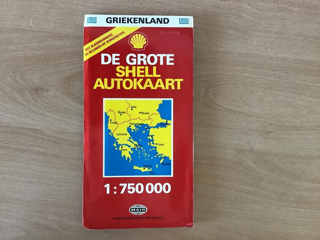 Griekenland autokaart, Boeken, Atlassen en Landkaarten, Gelezen, Landkaart, 1800 tot 2000, Europa Overig