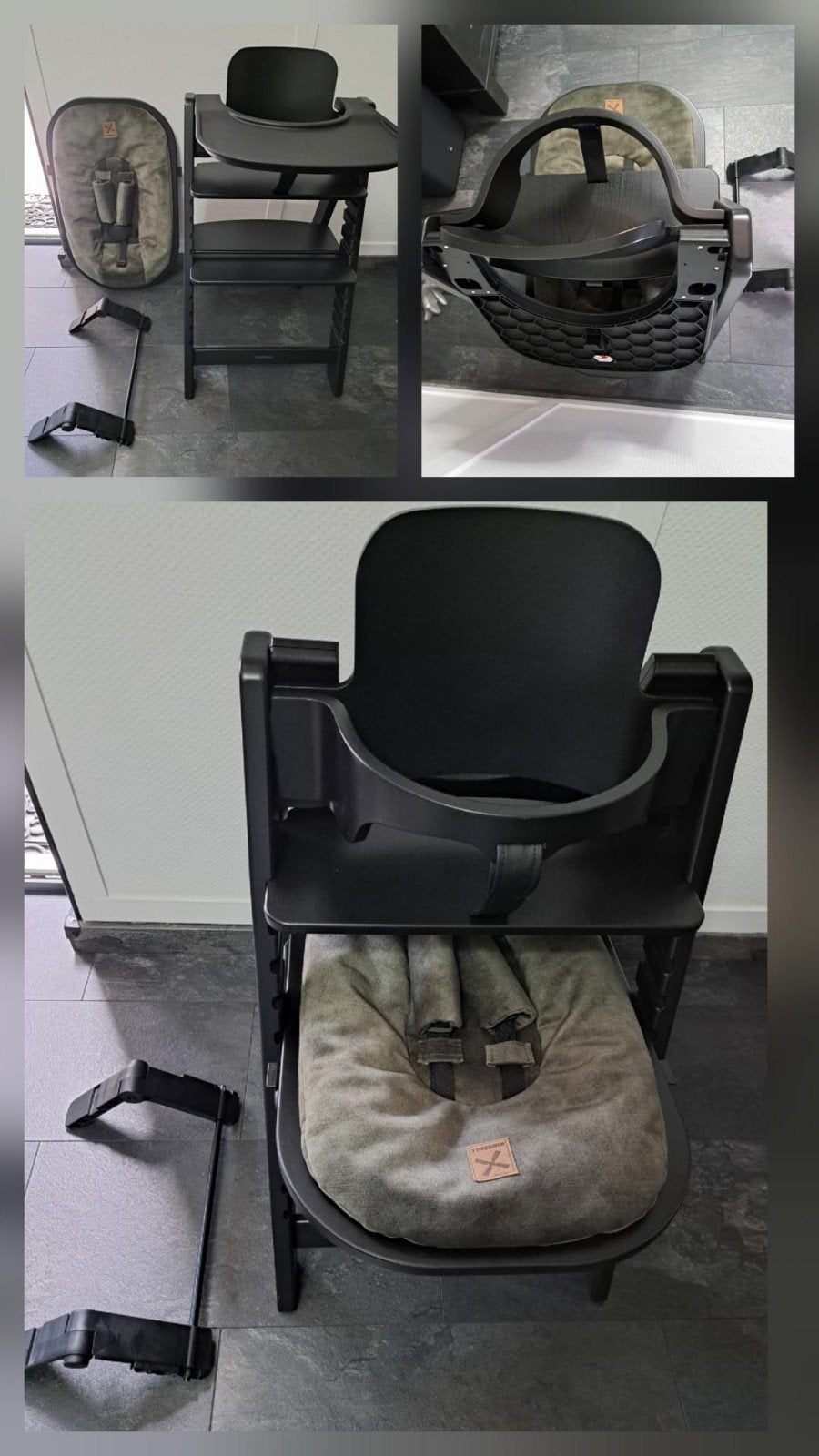 Black Oak Kidsmill Up Meegroeistoel met Newborn Set, Kinderen en Baby's, Kinderstoelen, Ophalen, Zo goed als nieuw, Meegroeistoel