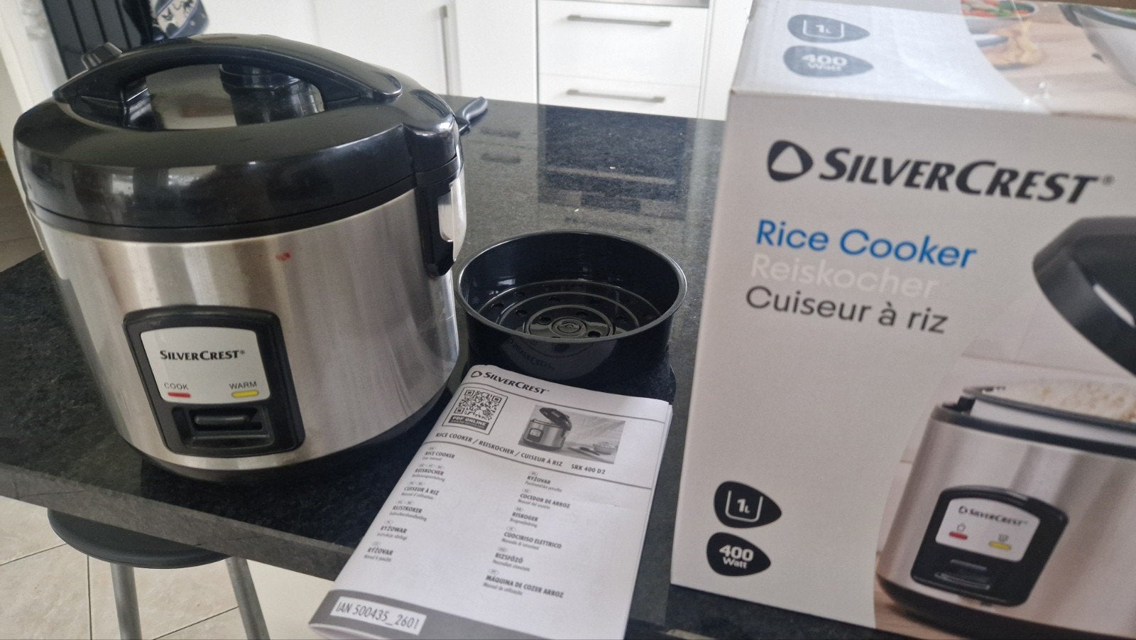 SilverCrest Rijstkoker 1L -, Ophalen, Vaatwasmachinebestendig, Gebruikt
