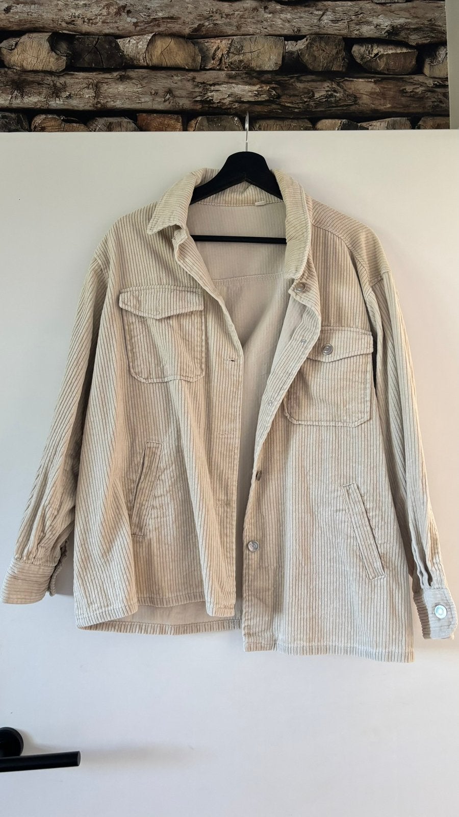 Nieuw beige blouse overhemd jas corduroy maat S, Ophalen of Verzenden, Nieuw, Maat 36 (S), Beige
