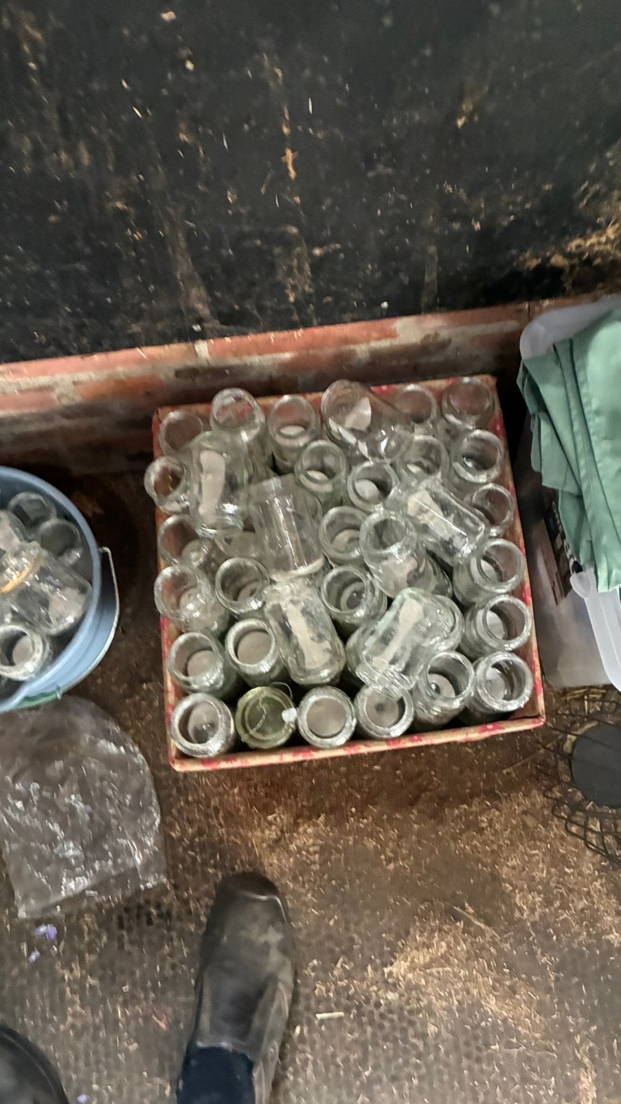 Glazen potjes teab, Ophalen of Verzenden, Zo goed als nieuw, 250 mm of meer
