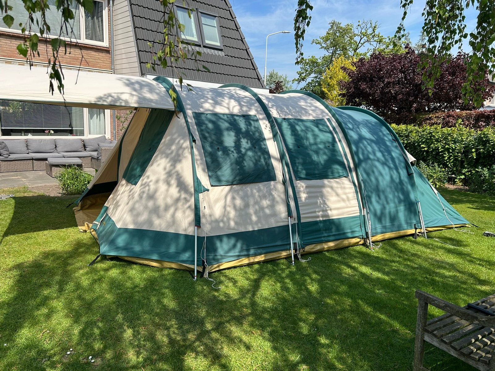 Te koop: 6 persoons tunneltent Firino 6 Obelink., Ophalen, Zo goed als nieuw, Tot en met 6